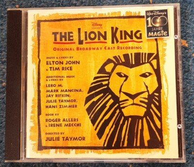 Music Musik CD der König der Löwen Soundtrack Musical Original Elton John Album 