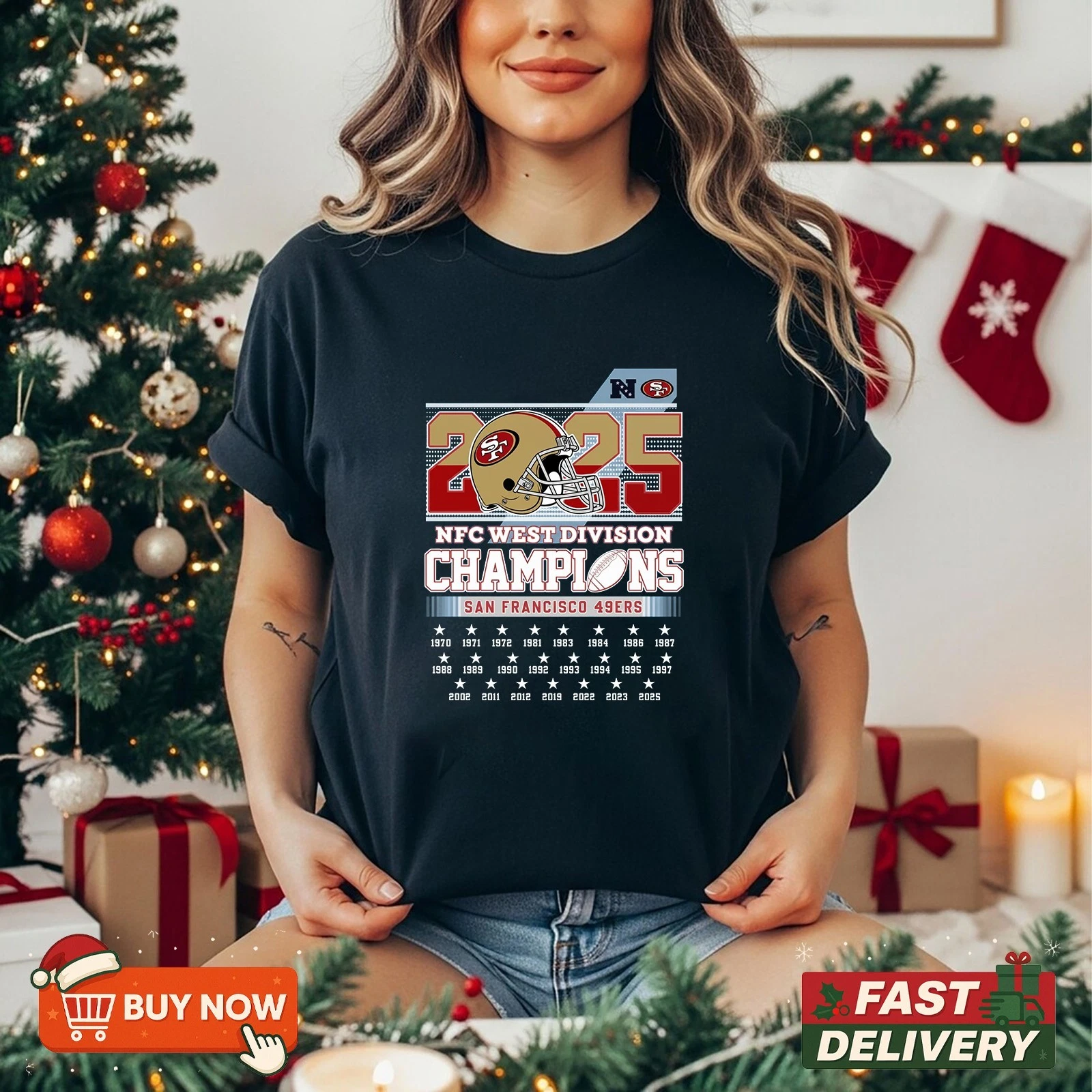 San Francisco 49ers NFC West Division Champions TShirt