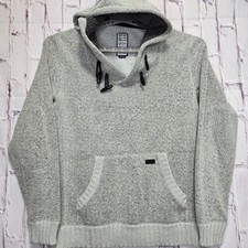 Billabong Heather Gray Speckled Pullover Hoodie Pocket Size Large Comfy Casual
