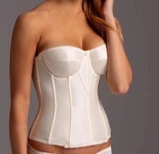 Dominique Juliette Satin Tricot Corset Bridal Torsolette 8950 NWT