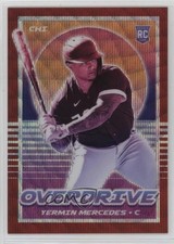 2021 Panini Chronicles Overdrive Ruby Wave Prizm 12/199 Yermin Mercedes #8 9bp