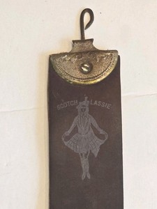 Antique Scotch Lassie 144A Straight Razor Leather Barber Strop Sharpener 