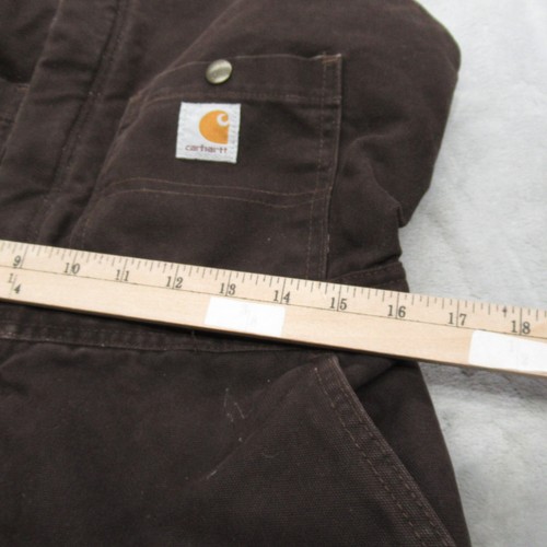 Carhartt Overalls Women 8 x 32 Brown Sandstone Duck Canvas Insulated Double Knee - Picture 8 of 17