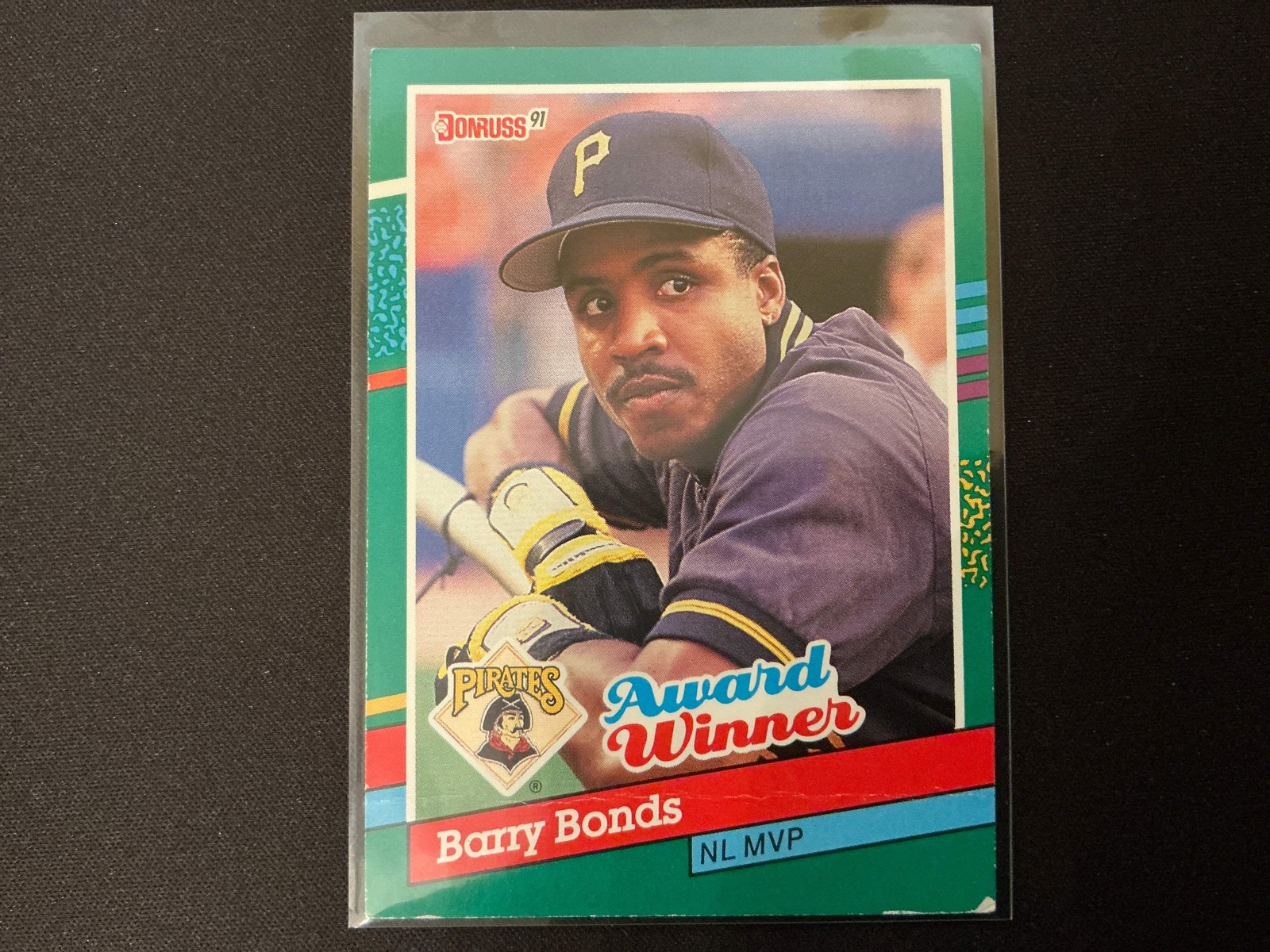 1991 Donruss #762 Barry Bonds MVP No . After INC Error Card