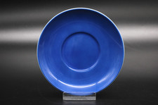 Sch&ouml;nwald Dibbern Solid Color Untertasse UT aus Porzellan blau Vintage &Oslash; 14,5