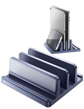 4 in 1 Vertical Laptop Stand Holder,Adjustable ABS Plastic Desktop Drak Blue