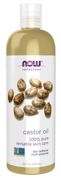 Касторовое масло Now Foods Solutions, жидкость 16 унций