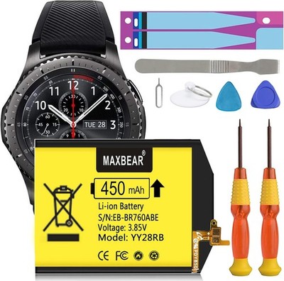 Gear S3 Frontier Battery 450mAh Replacement Battery EB BR760ABE for Samsung