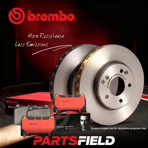 Rear Brembo UV Coated Disc Rotors+NAO Pads for Jeep Grand Cherokee 09-23 350mm