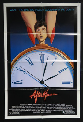 After Hours 1985 Style B Poster 1 One Sheet 27x41 Original Folded Griffin Dunne