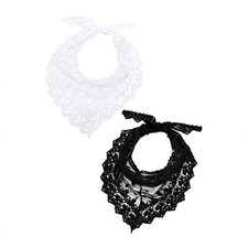 Women Turban Headband Girls Lace Headscarf Elegant Female Summer Lace Headpiece