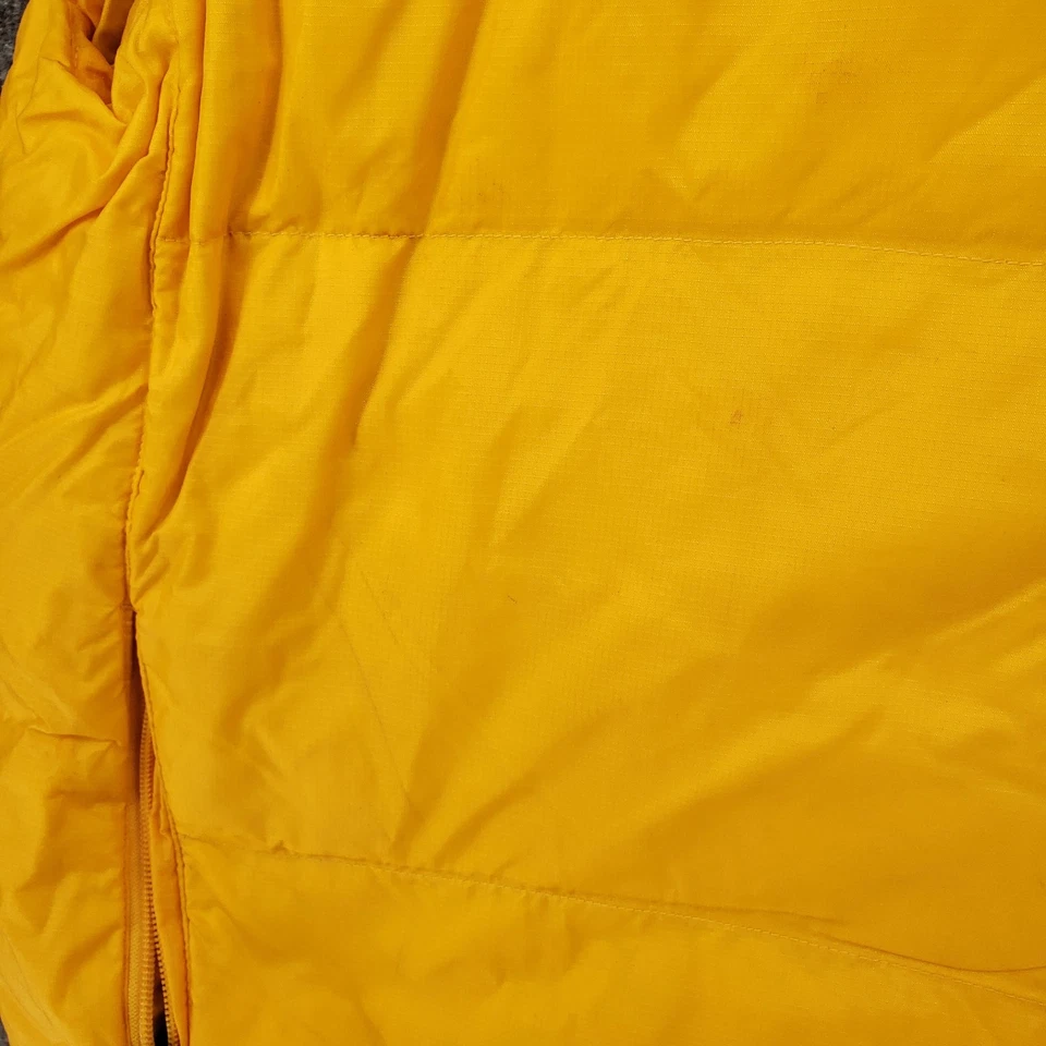 Gap Vest Mens XL Extra Large Yellow Down Puffer Fleece Lined Full Zip Outdoor - Image 4 of 4