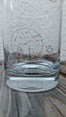 HUMAN TOUCH ''I Miss You'' Valentine Long Distance Relationship Glass Cup