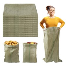 Potato Sack Race Bags, 24x39 Reusable for Family Vegetable Potato Bean Onion