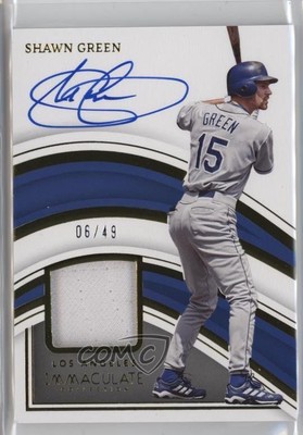 2023 Panini Immaculate Auto Materials 6/49 Shawn Green #AM-SG Auto 4f5