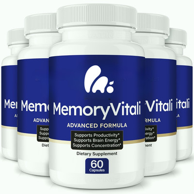 MemoryVitali Capsules, Daily Brain & Memory Support Supplement - 5 Pack
