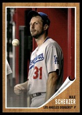 Max Scherzer 2021 Topps Archives #83 Los Angeles Dodgers FREE SHIP AutographDen
