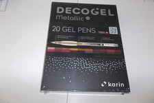 Karin Deco Gel Metallic 20 Gel Pens Factory Sealed New