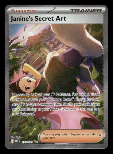 Janine's Secret Art Holo SV: Prismatic Evolutions 173/131 NM Pokemon
