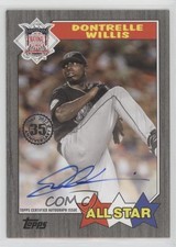 2022 Series 2 1987 Topps All-Star Baseball Black 44/50 Dontrelle Willis Auto qf8