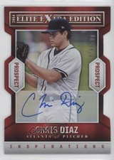 2014 Elite Extra Edition Inspirations Die-Cut Signatures Chris Diaz Auto fm0