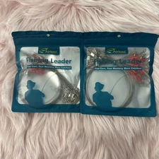 Airfoil Nylon Fishing Leader Rigs with Swivels Snaps Beads ,24 ps.