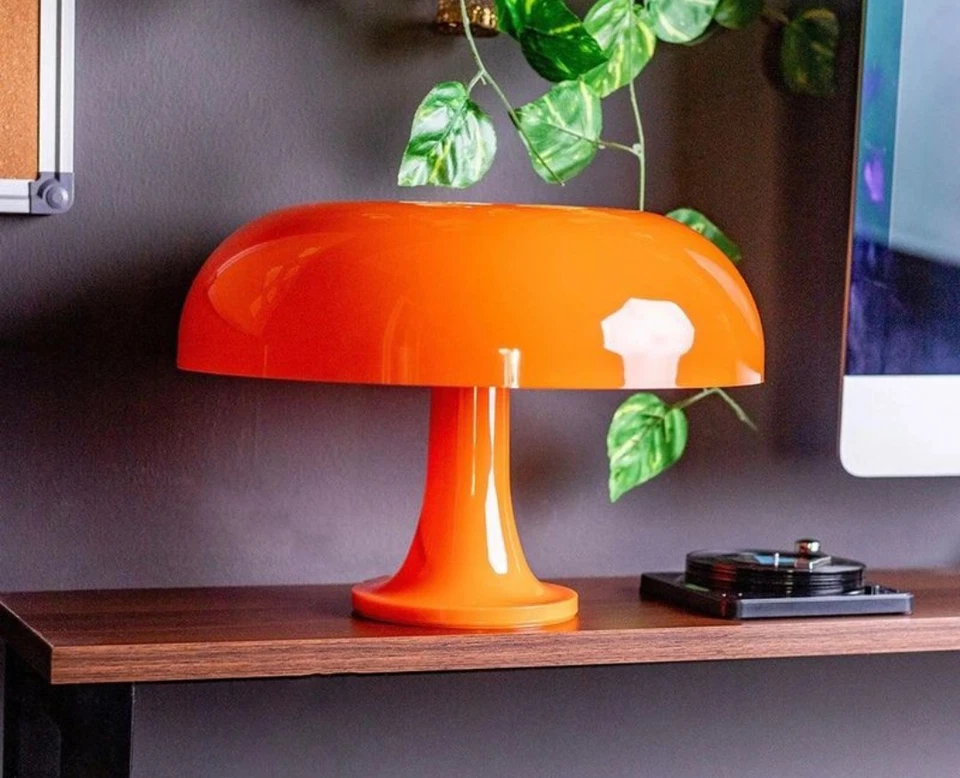 Lampe Champignon LED Vintage Orange Design Années 60/70, USB, Déco Intérieure - Photo 3/4