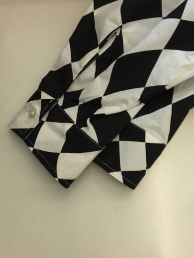 MM6/OVERSIZED DISTORTED CHESS PRINT LONG SHIRT/S62CT0205 | eBay