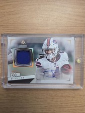 2024 Panini Luminance - Autograph Jerseys James Cook #AJ-JCK 24/50 Gold