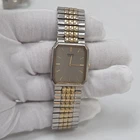 Vintage Seiko Gray Dial Men's Tank Watch 5Y30-5J99 Two Tone Parts/Repair
