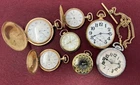 Antique Pocket Watch Lot Gold Filled Elgin Illinois Cardinal Untested 1800’s - ?