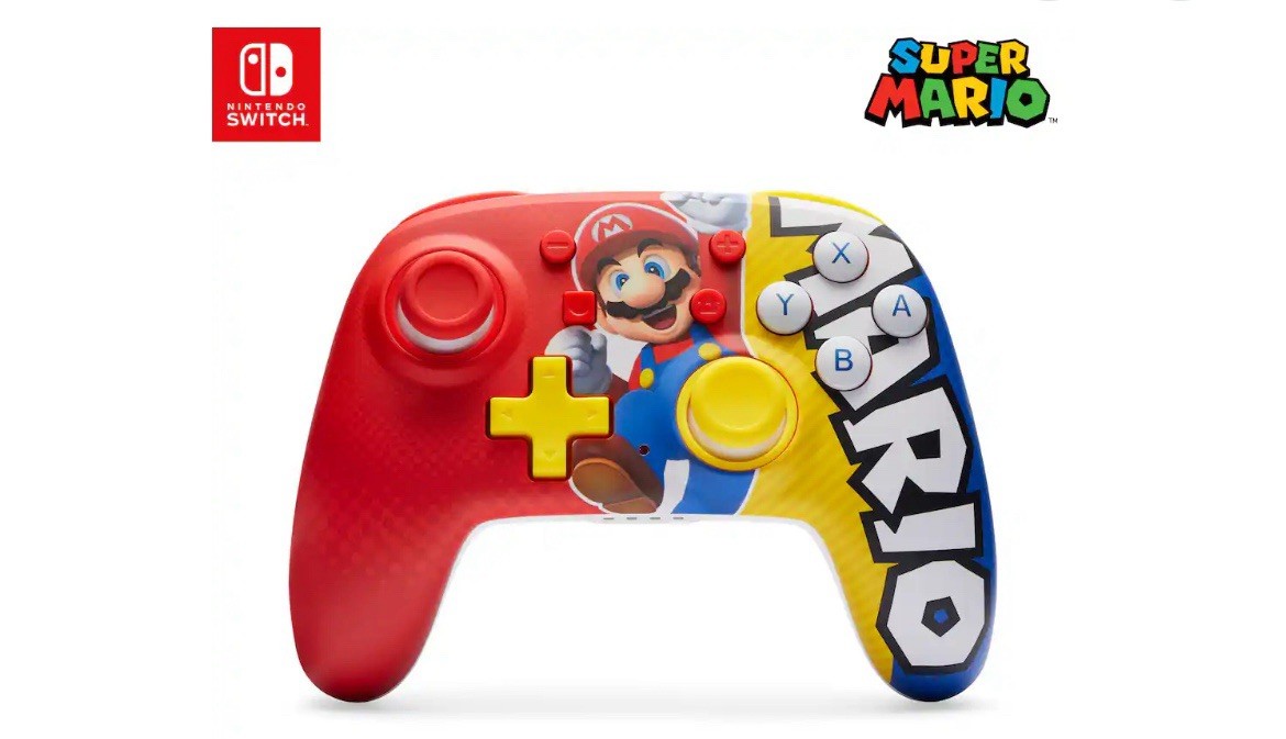 PowerA - Nano Enhanced Wireless Controller for Nintendo Switch - Mario Victory