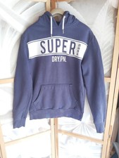 Superdry Hoodie Unisex Size M Japan Edition Navy Blue Medium Weight Toasty Top M