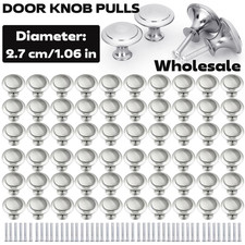 New Stainless Steel Door Knobs Cabinet Handles Cupboard Drawer Kitchen Pulls Lot