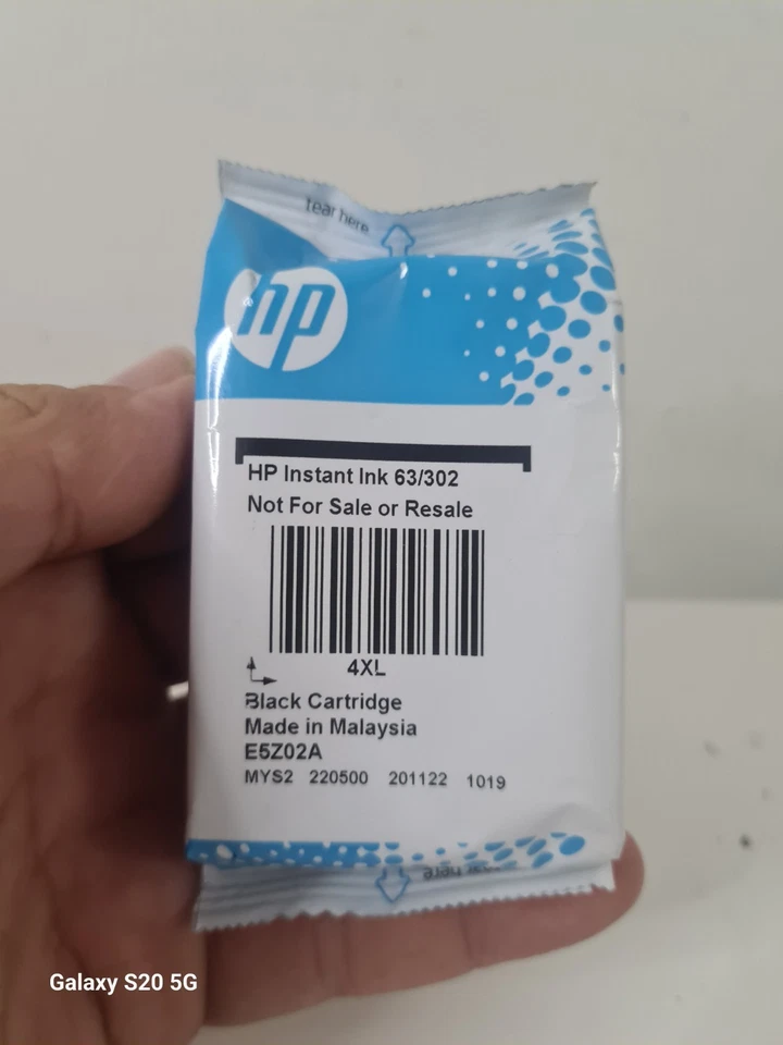 HP Instant Ink 63/302 Schwarz Tintenpatrone Instant Ink versiegelt - Bild 2 von 4