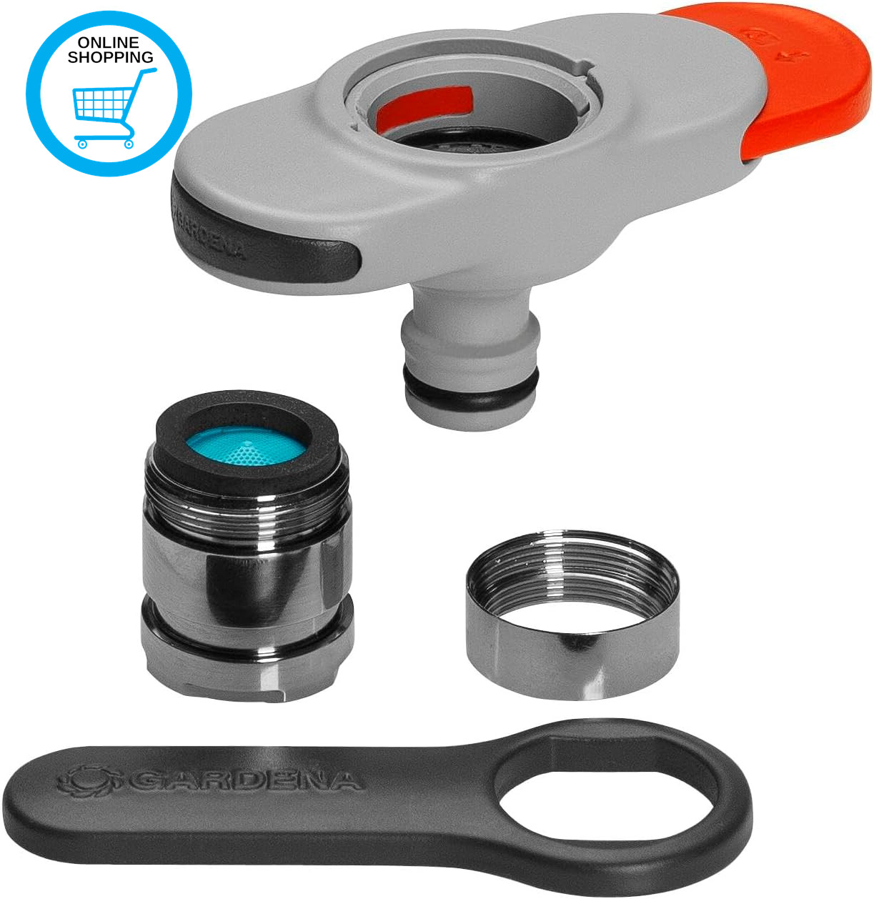 Tap Connector for Indoor Taps: Connection for Indoor Taps, Including Adapter for