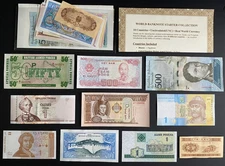 10 World Banknotes Starter Pack – Real Currency – UNC – Great Gift for Beginners