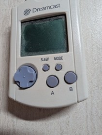 Official Sega Dreamcast White VMU Visual Memory Card Unit HKT-7000 No Cap OEM