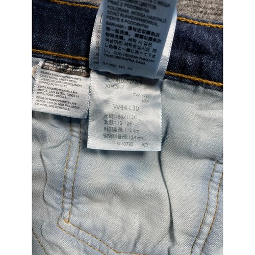 Denim 541 Men's Blue Jeans Straight Leg 5 Pockets Size W44 L30 - Picture 10 of 18
