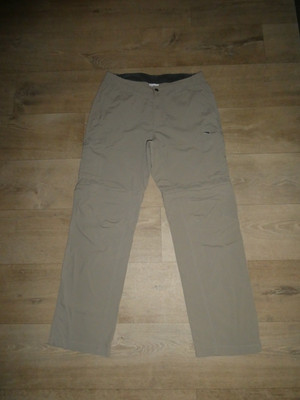 COLUMBIA OMNI-SHADE Herren 2in1 Outdoor Hose Zip Off Helles Khaki W34 L32 *TOP*