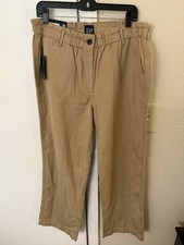 Gap Women's Easy Twill Pant Size L Cream