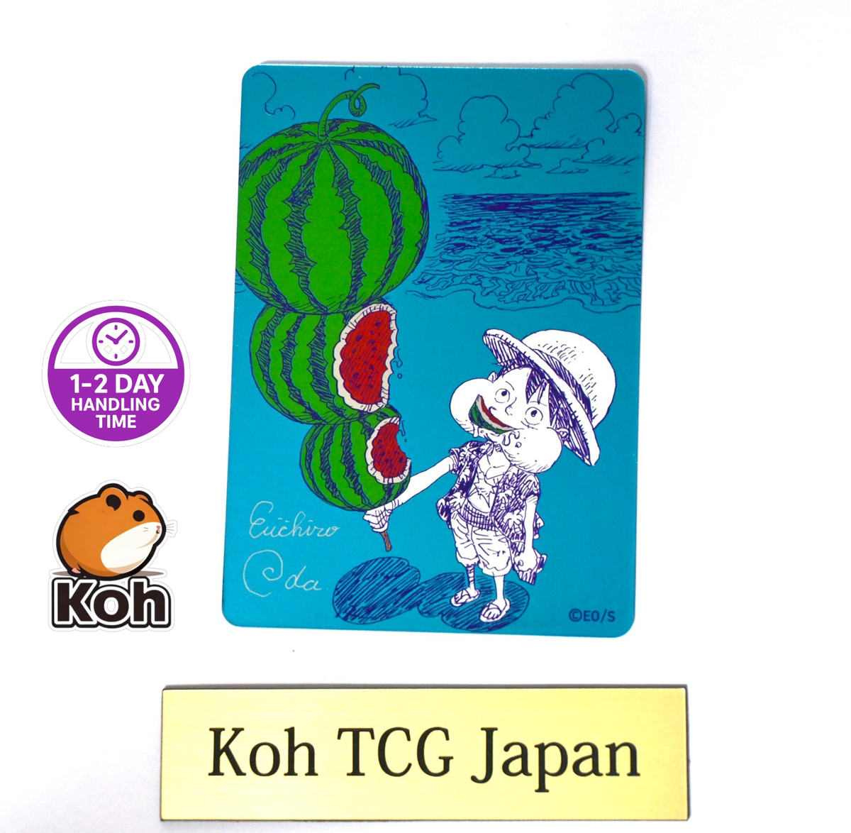 【ito fukuoka 】yocka linen one-pieceレア 作家 One Piece Luffy Natsucomi 2026 Meta-Kira Promo Card Japan