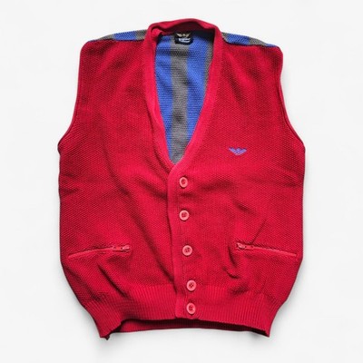 Giorgio Armani Separates Knitwear 80s Rare Vintage Vest Gilet Size
