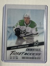 2024-25 Upper Deck Credentials Jason Robertson TA-JR Acetate Ticket Access 66/99