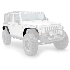 Smittybilt Xrc Frontrear Fender Flares Set Black 76837 Jeep Wrangler 2007-2018