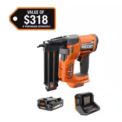 #ad #ad RIDGID 18V Brushless Cordless 18 Gauge 2 1 8 in. Brad Nailer $155.00