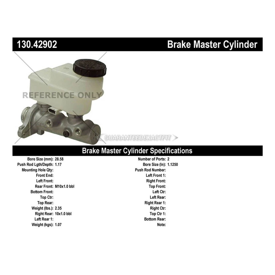For Nissan Titan 2004 2005 2006 2007 Centric Brake Master Cylinder TCP Foto 3 de 3