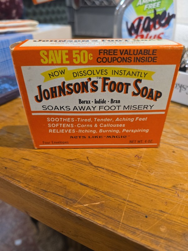 Johnson’s Foot Soap Vintage NIB Four Envelopes, 4oz Each