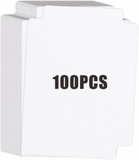 100 White Trading Card Dividers with Tabs for Sports Card Box Organizer