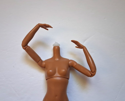 #ad MTM Blue Top Barbie Signature Model Petite Articulated Body $17.00